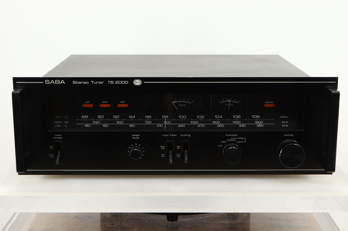 Front view of a used Saba TS2000 Tuner