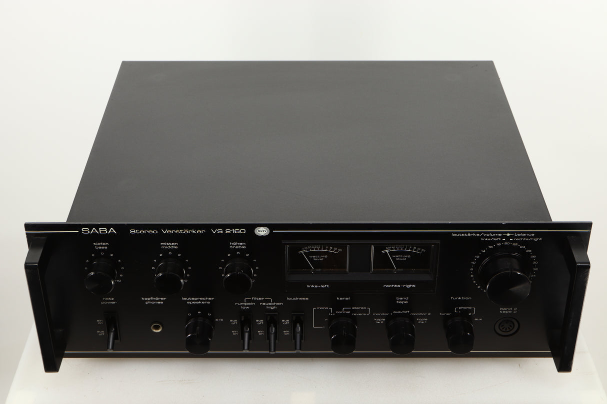 Top view of a used Saba VS2160 Integrated Amplifier