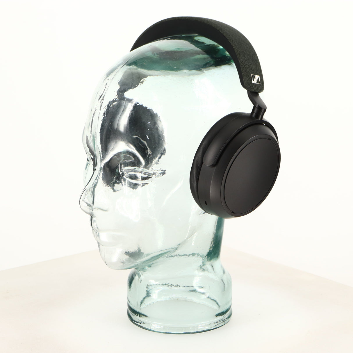 Front right angle of used Sennheiser Momentum 4 Wireless Headphones in a black finish