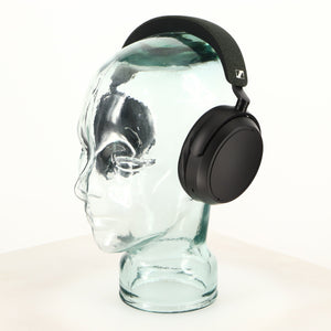 Front right angle of used Sennheiser Momentum 4 Wireless Headphones in a black finish