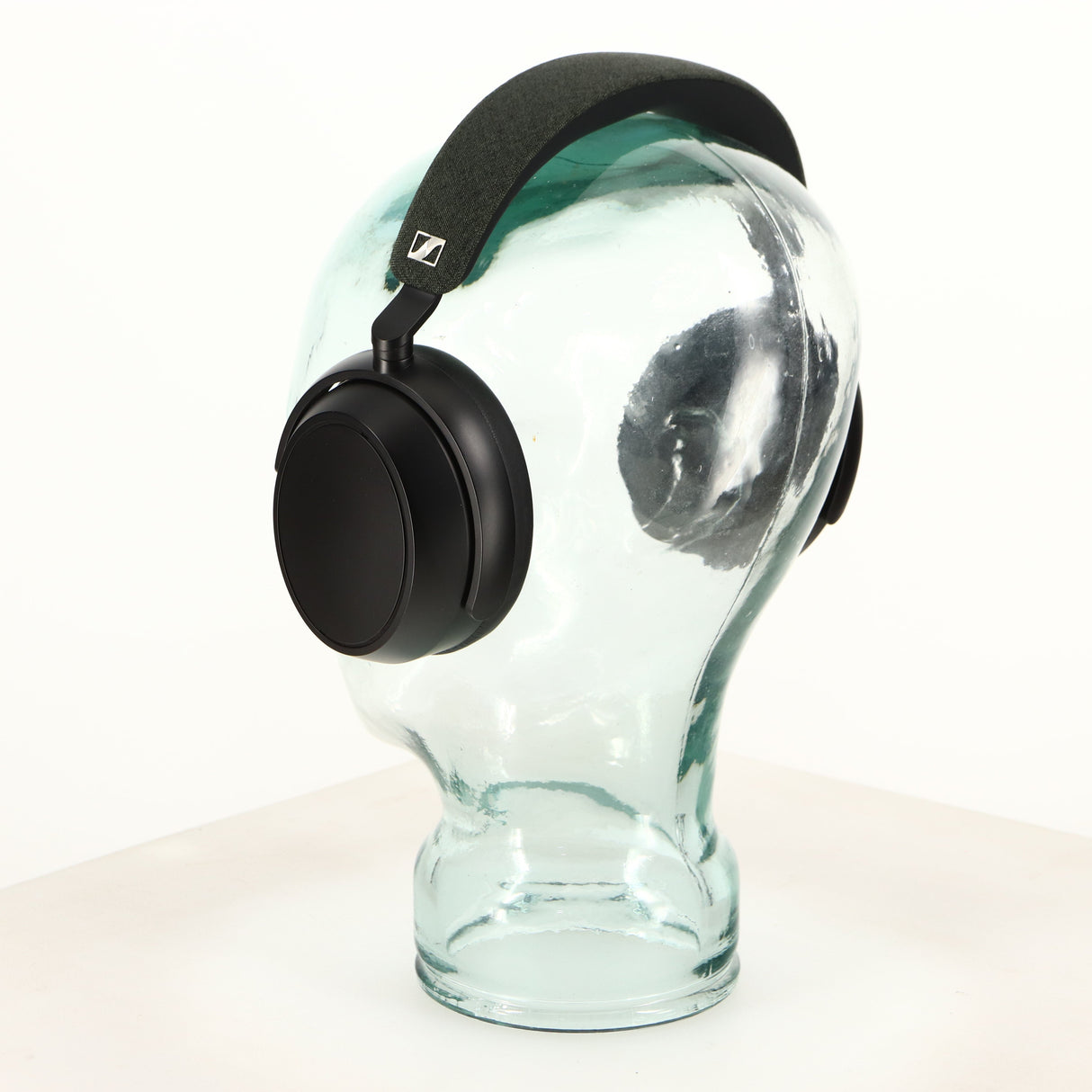 Rear right angle of used Sennheiser Momentum 4 Wireless Headphones in a black finish