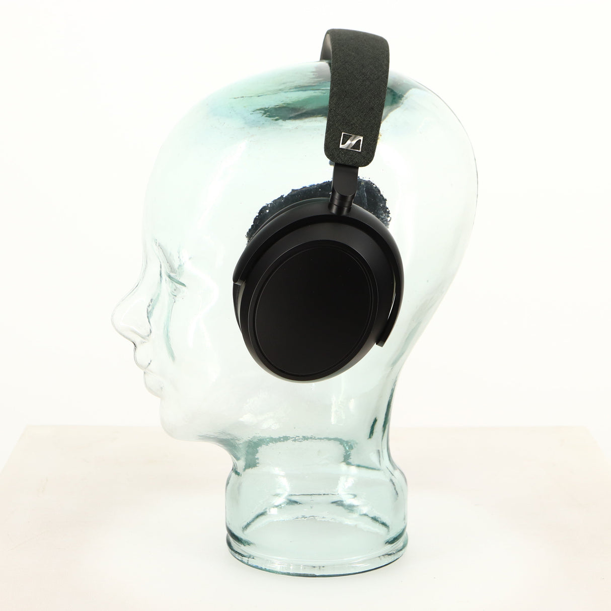 Right side view of used Sennheiser Momentum 4 Wireless Headphones in a black finish