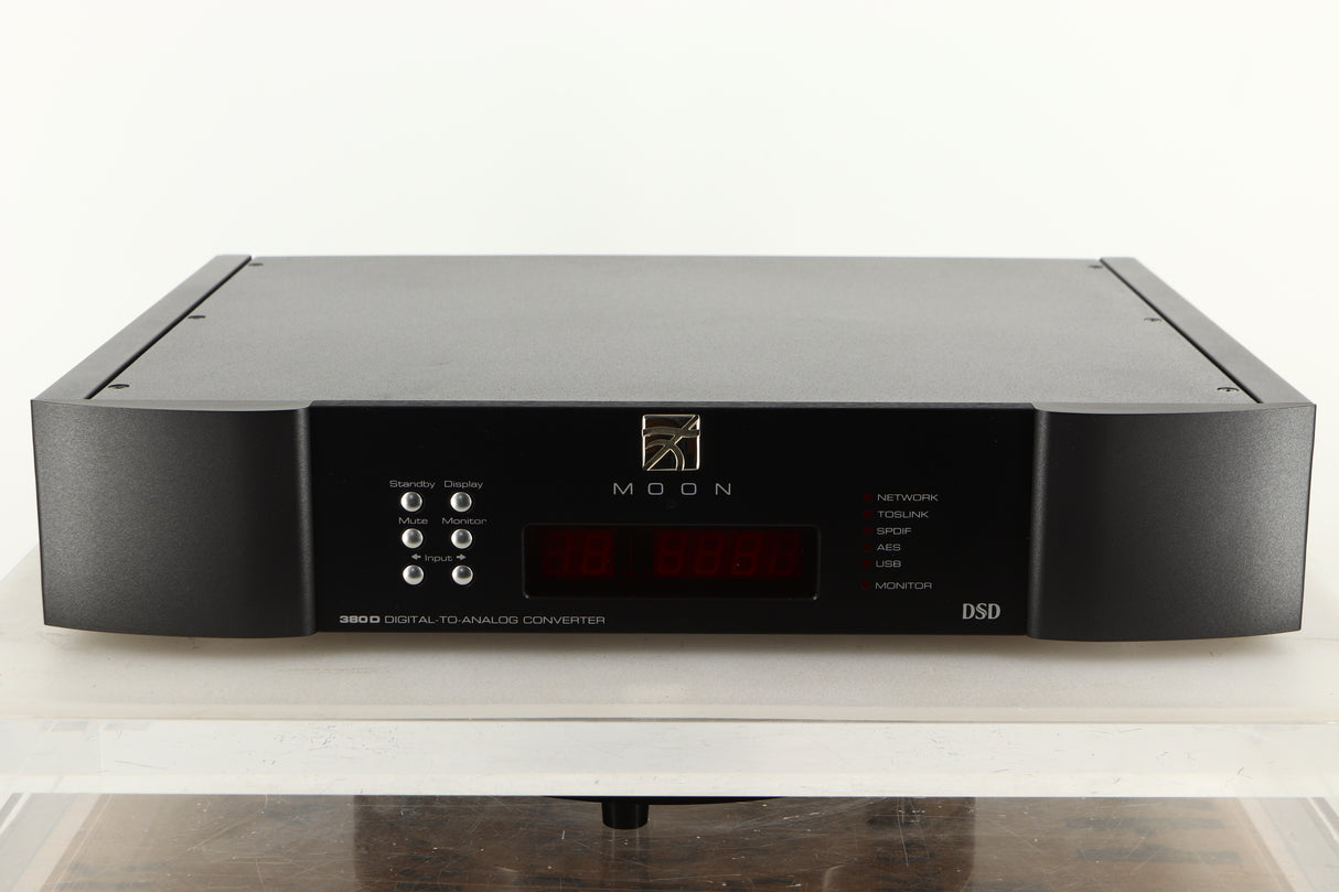Front view of a used Sim Audio Moon NEO 380D Mind 2 Streamer/DAC in Black finish