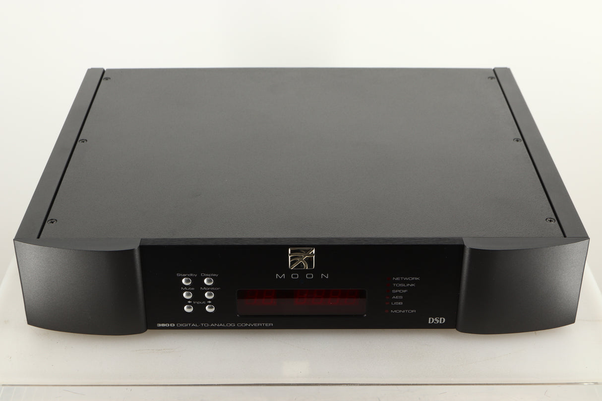 Top view of a used Sim Audio Moon NEO 380D Mind 2 Streamer/DAC in Black finish