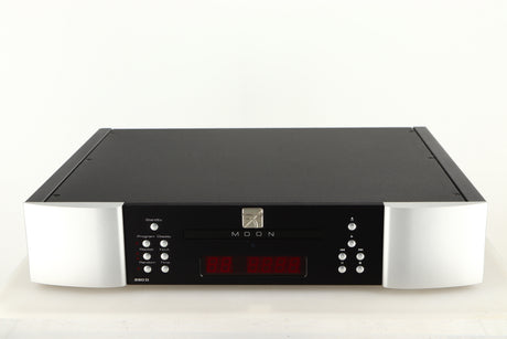 Front view of a used Simaudio Moon 260D CD Player in a black / silver finish