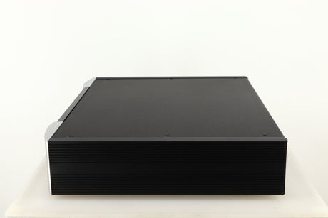 Right side view of a used Simaudio Moon 260D CD Player in a black / silver finish