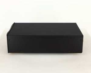 Right side view of a used Simaudio Moon 310LP Phono Pre Amplifier in a black finish