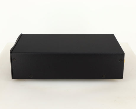 Right side view of a used Simaudio Moon 310LP Phono Pre Amplifier in a black finish