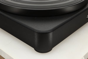 Front left corner view of a used SME Model 6 Turntable with an SME M2-9 Tonearm 