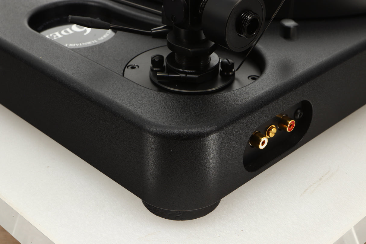 Rear left corner view of a used SME Model 6 Turntable with an SME M2-9 Tonearm 