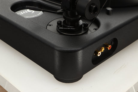 Rear left corner view of a used SME Model 6 Turntable with an SME M2-9 Tonearm 