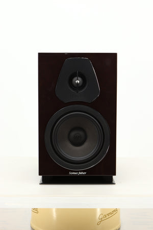 Front view of a used Sonus Faber Lumina II Amator Standmount Speaker in Venge finish