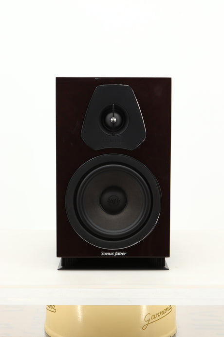 Front view of a used Sonus Faber Lumina II Amator Standmount Speaker in Venge finish