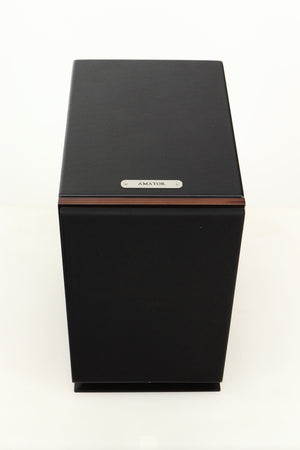 Top view of a used Sonus Faber Lumina II Amator Standmount Speaker in Venge finish
