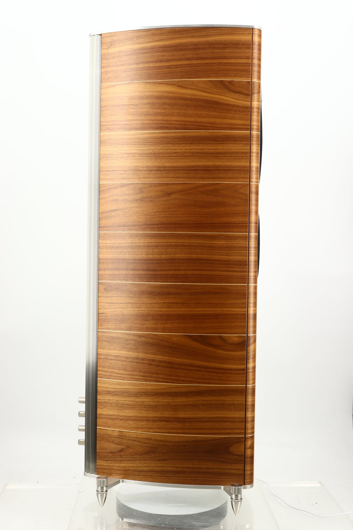 Left side view of a used Sonus Faber Olympica Nova II Floorstanding Speaker in a walnut finish