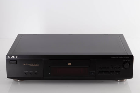 Front view of a used Sony CDP-XE330 CD Player in a Black finish