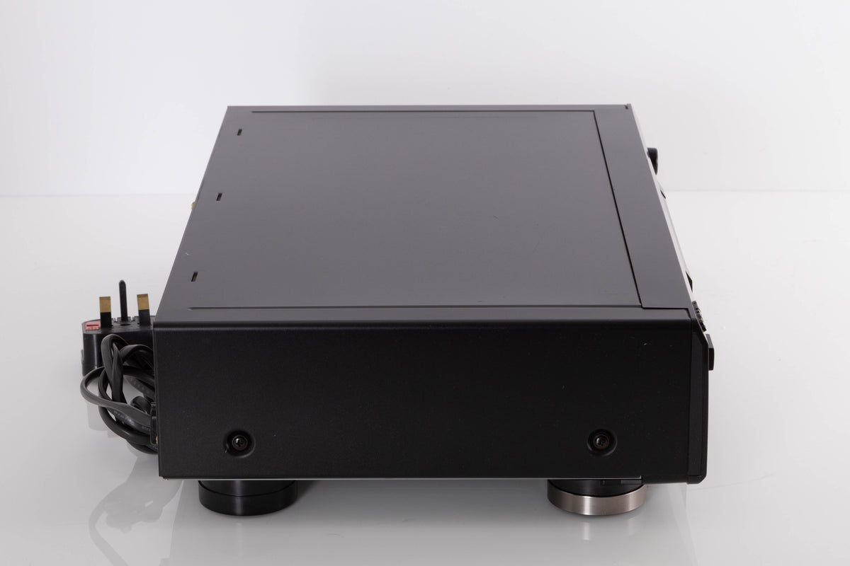 Left side view of a used Sony CDP-XE330 CD Player in a Black finish