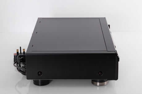 Left side view of a used Sony CDP-XE330 CD Player in a Black finish