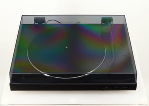 Top of a used Sony PS-X301BT/C Turntable in a black finish