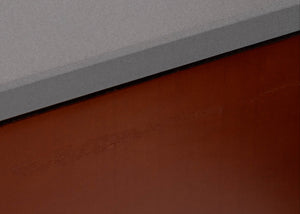 Close up of a used Sony SS-X90ED Floorstanding Speaker in a Silver / Cherry finish showing mark on rear