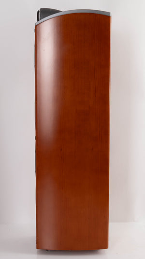 Right side view of a used Sony SS-X90ED Floorstanding Speaker in a Silver / Cherry finish