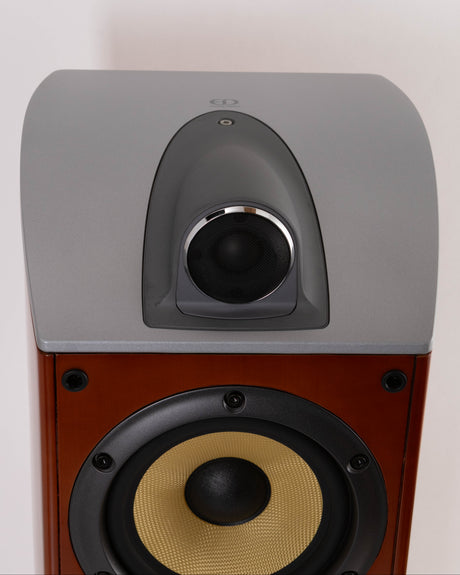 Top of a used Sony SS-X90ED Floorstanding Speaker in a Silver / Cherry finish