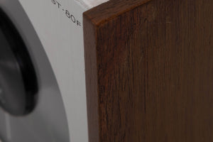 Close up of a used Sony ST-80F Tuner showing scratching on right side