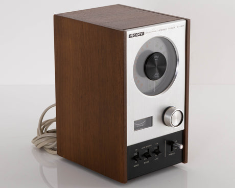 Front left corner of a used Sony ST-80F Tuner 