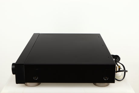 Right side view of a used Sony ST-S570ES FM/AM Tuner in a black finish