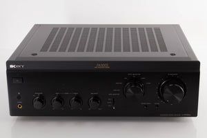 Front view of a used Sony TA-FA30ES Integrated Amplifier in a Black finish