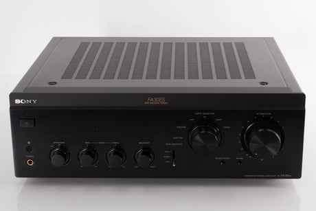 Front view of a used Sony TA-FA30ES Integrated Amplifier in a Black finish