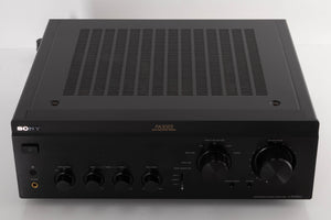 Top of a used Sony TA-FA30ES Integrated Amplifier in a Black finish