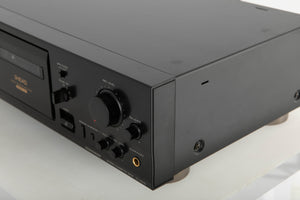 Front right corner view of a used Sony TC-K5115 Cassette Deck