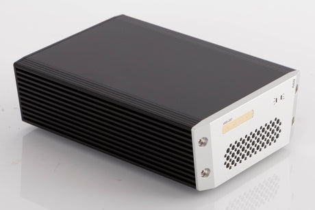 Front left corner of a used SOtM SMS-200 Network Player