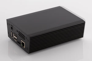 Rear left corner of a used SOtM SMS-200 Network Player