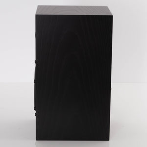 Right side view of a used Spendor A1.2 Standmount Speaker in a Black Oak finish