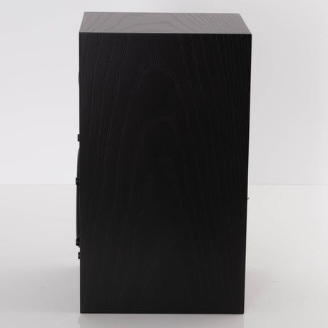 Right side view of a used Spendor A1.2 Standmount Speaker in a Black Oak finish