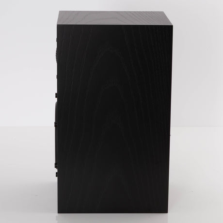 Right side view of a used Spendor A1.2 Standmount Speaker in a Black Oak finish