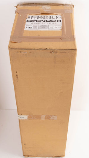 Box for a used Spendor A6 Floorstanding Speaker in a Wenge finish