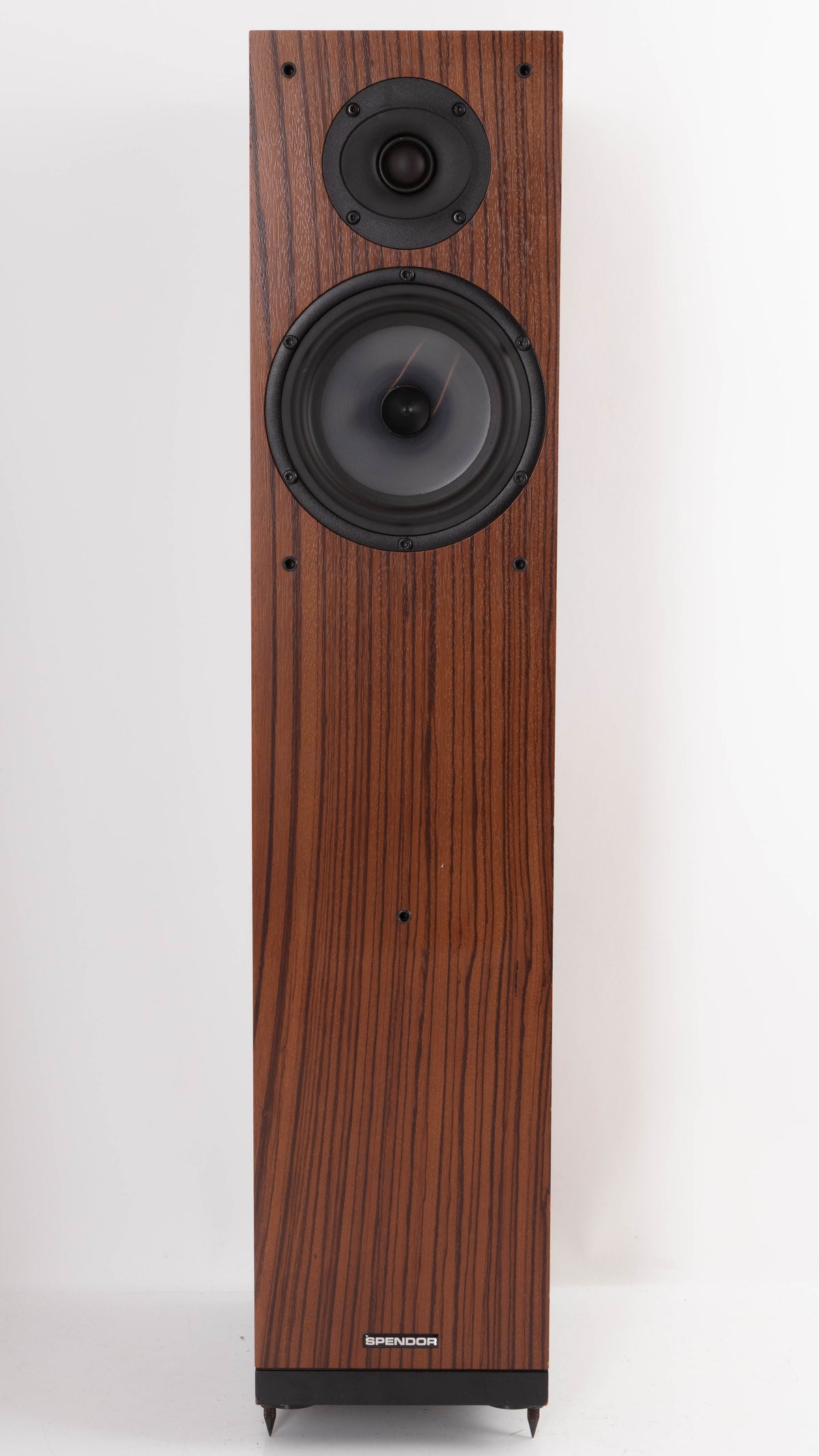 Front view of a used Spendor A6 Floorstanding Speaker in a Wenge finish