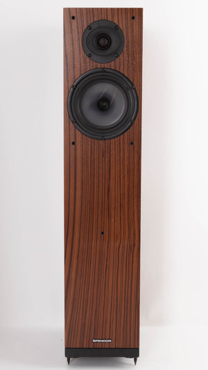 Front view of a used Spendor A6 Floorstanding Speaker in a Wenge finish