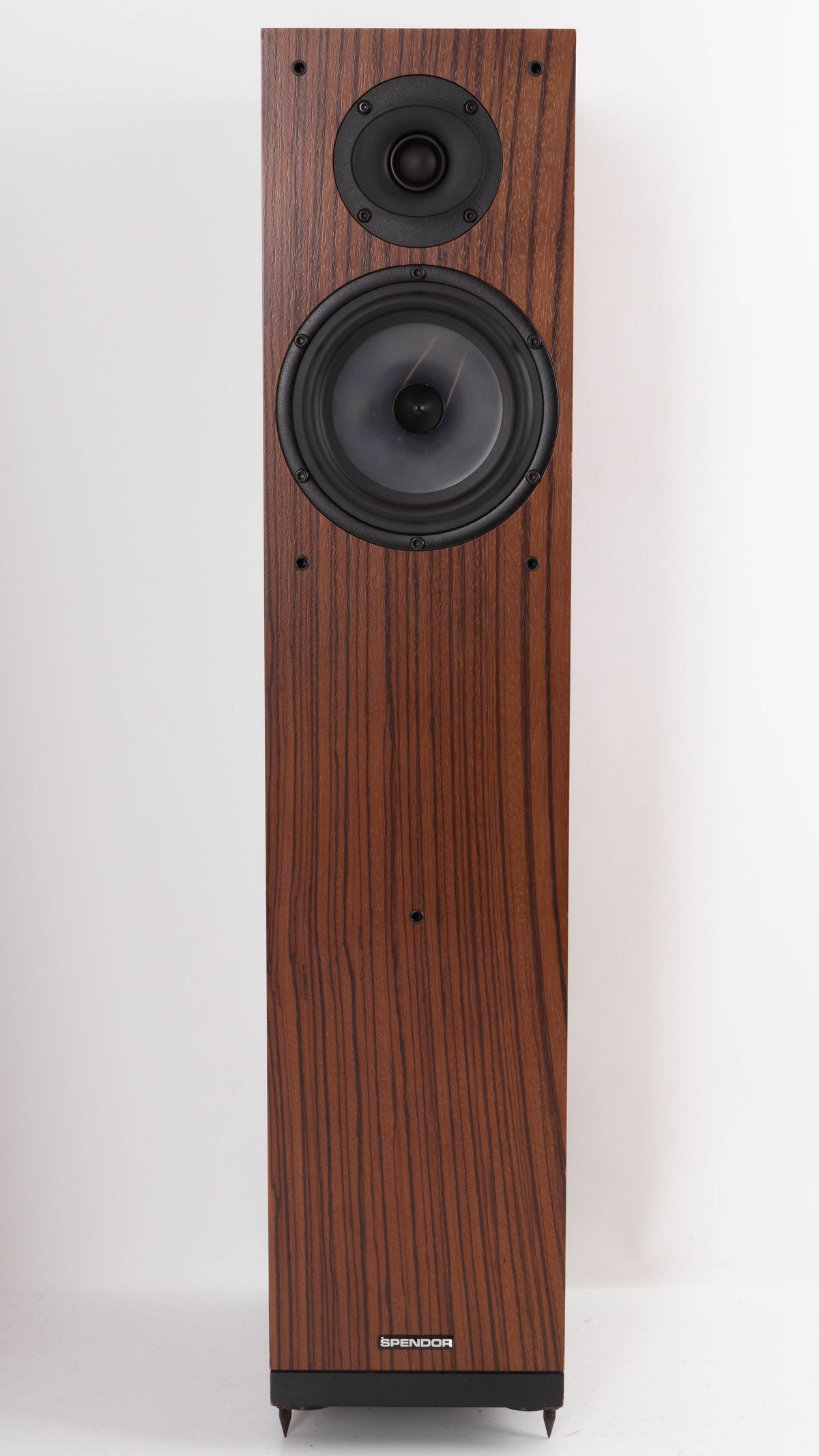Front view of a used Spendor A6 Floorstanding Speaker in a Wenge finish
