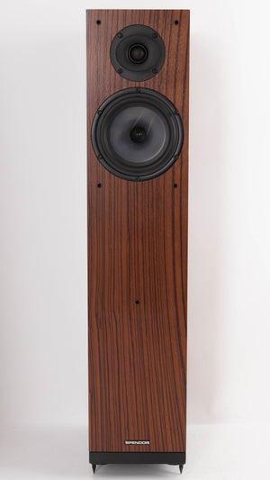 Front view of a used Spendor A6 Floorstanding Speaker in a Wenge finish
