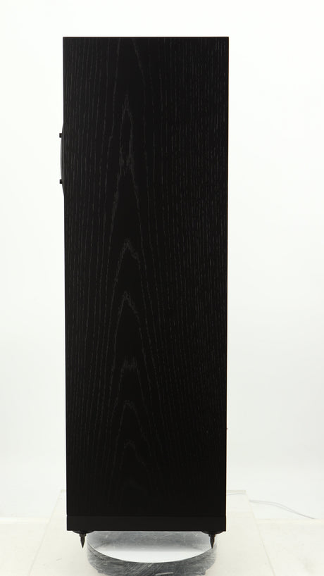 Right side view of a used Spendor A7 Floorstanding Speaker in a black oak finish