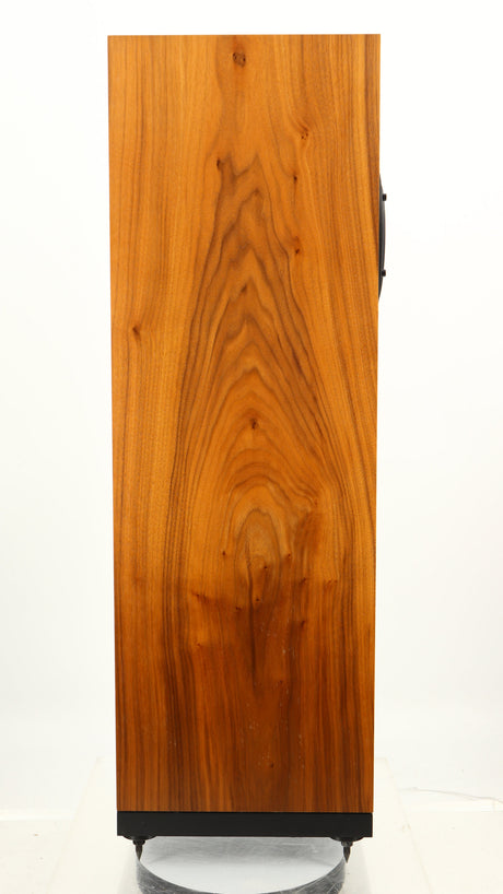 Left side view of a used Spendor A7 Floorstanding Speaker in a walnut finish
