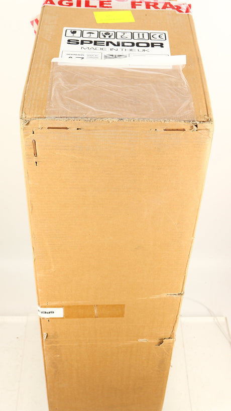 Box for a used Spendor A7 Floorstanding Speaker in a walnut finish