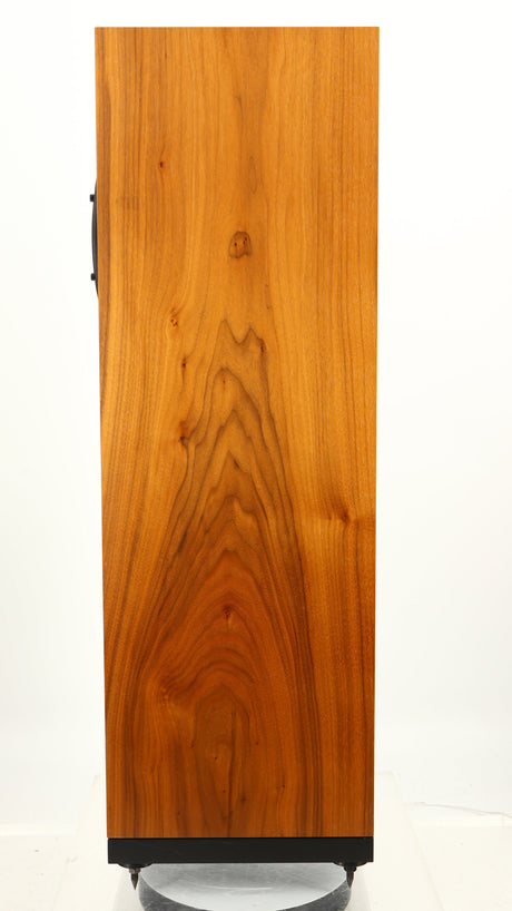 Right side view of a used Spendor A7 Floorstanding Speaker in a walnut finish