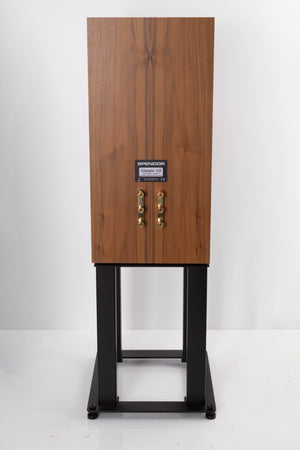 Rear view of a used Spendor Classic 1/2 Standmount Speaker in Walnut finish