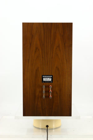 Rear view of an ex-demo Spendor Classic 100 Standmount Speaker in Walnut finish
