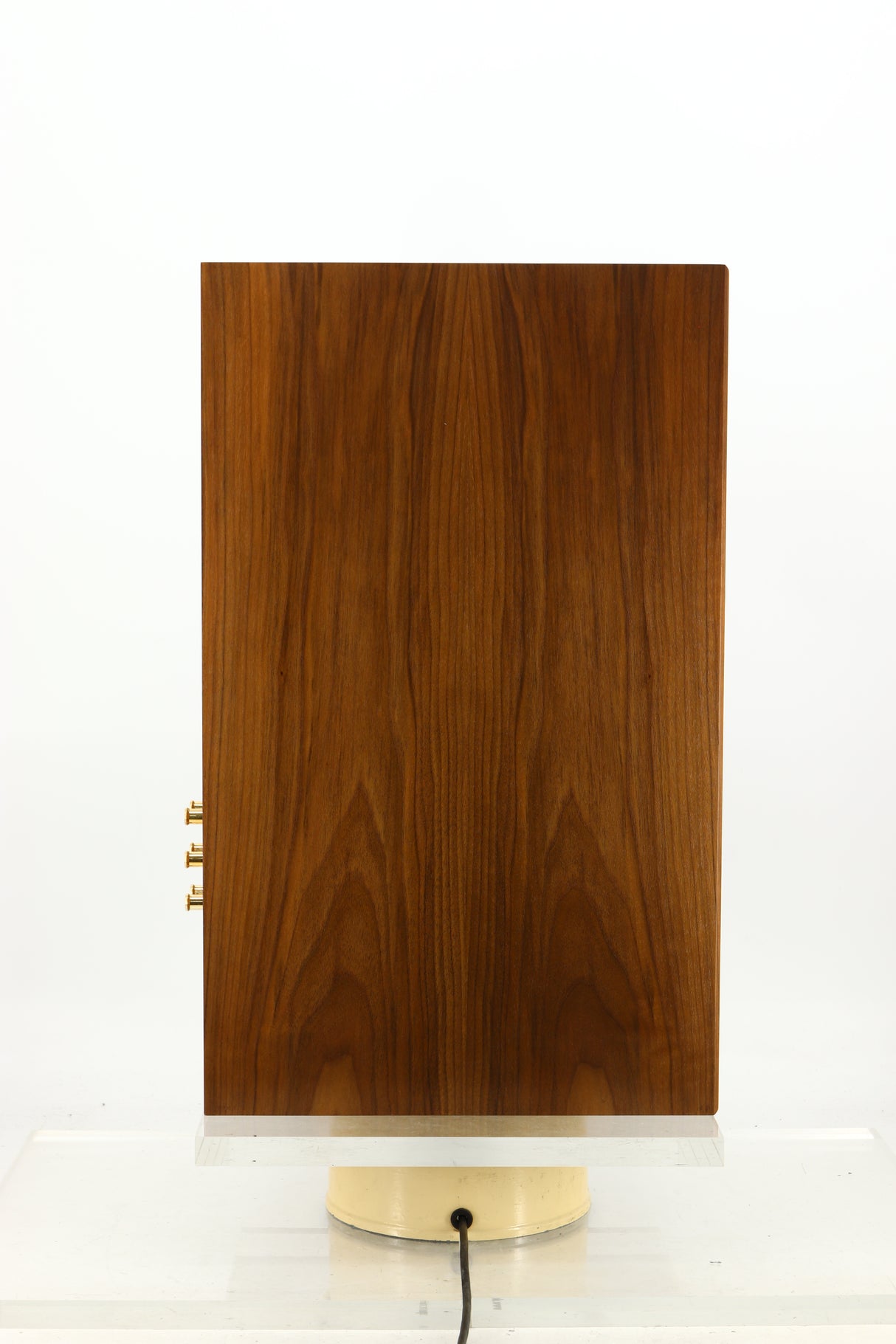 Side view of an ex-demo Spendor Classic 100 Standmount Speaker in Walnut finish